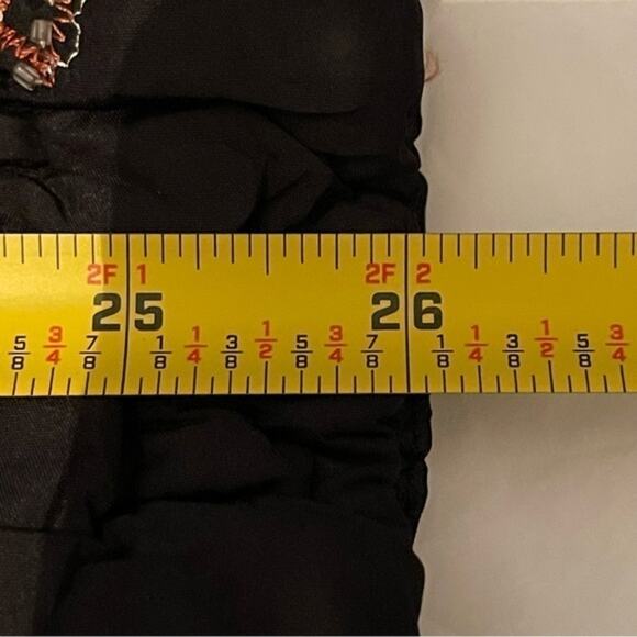 DB Spirt Crinkle Black Beaded Embroidered Party Event Jacket Vintage Size L - Picture 13 of 13